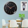 16 Inch 40CM Silent Wall Clock, Creative and Fashionable, Three-dimensional Digital Minimalist Clock for Home Living Room
