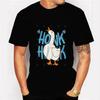 Men Women Cartoon T-Shirts 2024 Summer Harajuku Kawaii Honk Goose Printed Short Sleeve Tees Streetwear Loose Clothes Y2K Tops