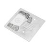 Sewing Machine Needle Plate Transparent Cover Needle Throat Plate for 7256 7258 7422 7424 7426 7430 