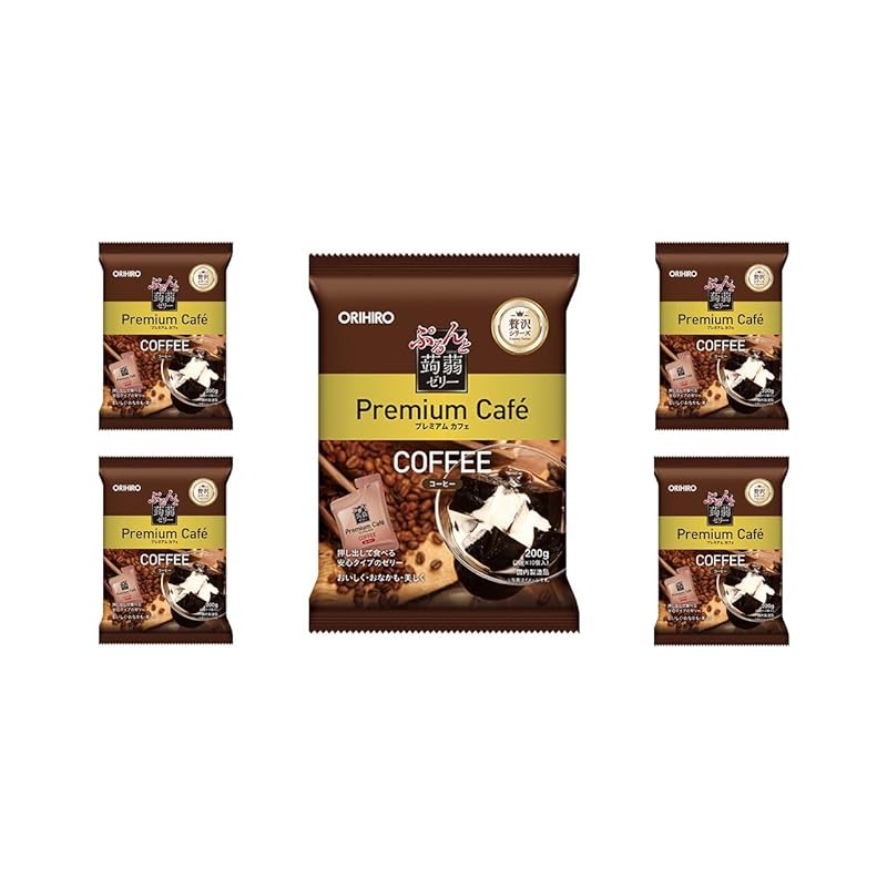 

[5 bags set] Orihiro Purunto Konjac Jelly Premium Cafe coffee Jelly (10 pieces x 5 bags set) 50 pieces in total)