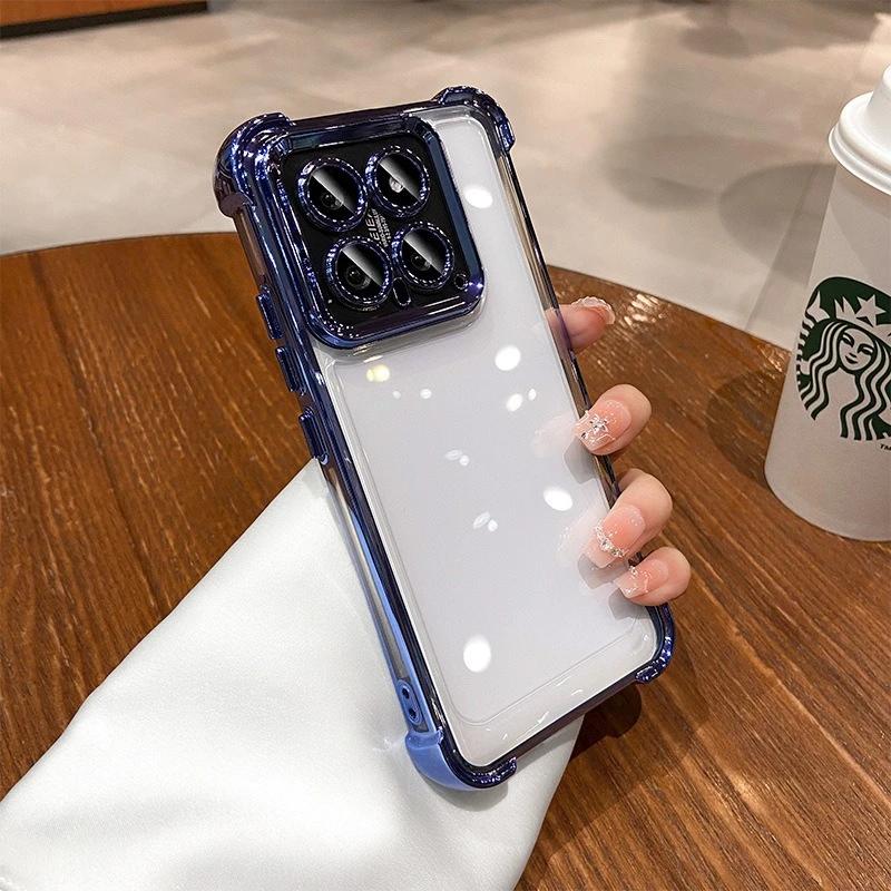 Shockproof Phone Case For Xiaomi Poco C75 C65 C55 M7 M6 M5s M4 M3 Pro Redmi A3 A3x Lens Film Bumper Transparent Air Cover