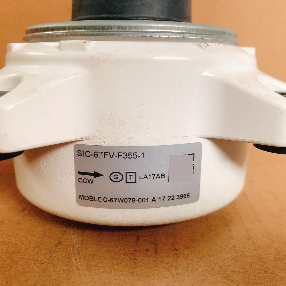 SIC-67FV-F355-1: Daikin 3-5 HP Outdoor Unit DC Fan Motor, 3-Wire Reverse Rotation, 69W.