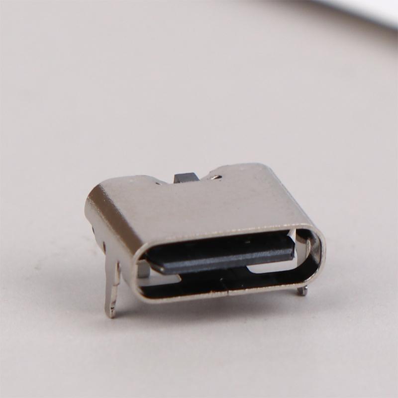 10Pcs Type-C Female Seat 2 Pin Plug Micro Connector Socket Usb Power Jack Dock For Mobile Phone Charging Port