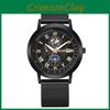 Mond Dreiaugen Kalender Herrenuhr Mit Quarzwerk Für Business Wear
