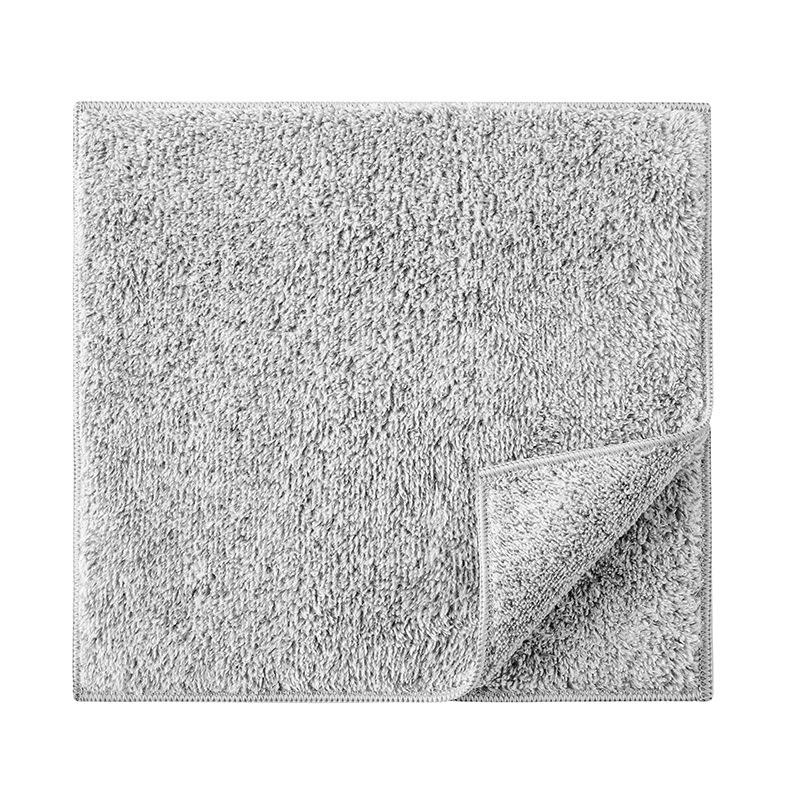 Bamboo Charcoal Oil-Removing Microfiber Dishcloth - Gray Edged 20x20 cm