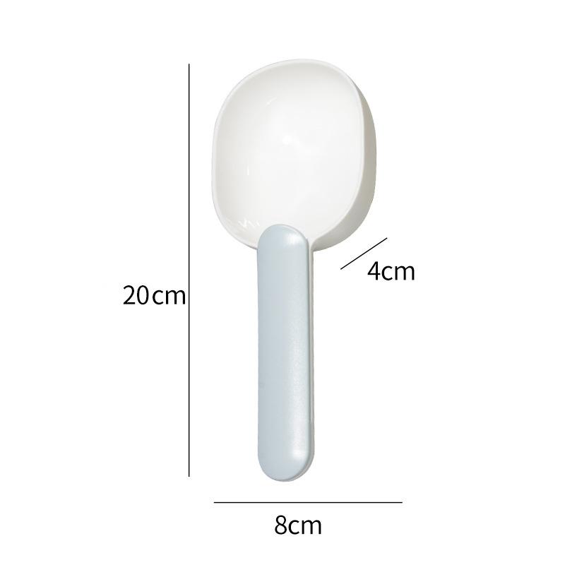 Köpek Maması Kepçe Çok Fonksiyonlu Pet Besleme Kaşığı Sızdırmazlık Klipsi ile Sınıf Plastik Kedi Maması Adanmış Ölçüm Kaşığı