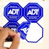 12 Pack ADT Security Stickers, ADT Safety Signs Waterproof Decals for Home Windows and Doors HD Printed