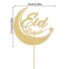 Eid Mubarak Cake Toppers Glitter Golden Ramadan Kareem Cupcake Decoration Eid AL Adha Gifts Muslim Islamic party cake decoration