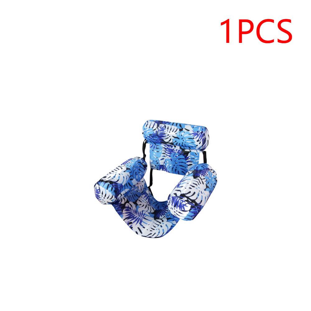 1-2PCS PVC Inflatable Pool Float Chair with Arm Backrest Pool Lounge Float Leakproof Water Water Hammock for Summer Water Fun