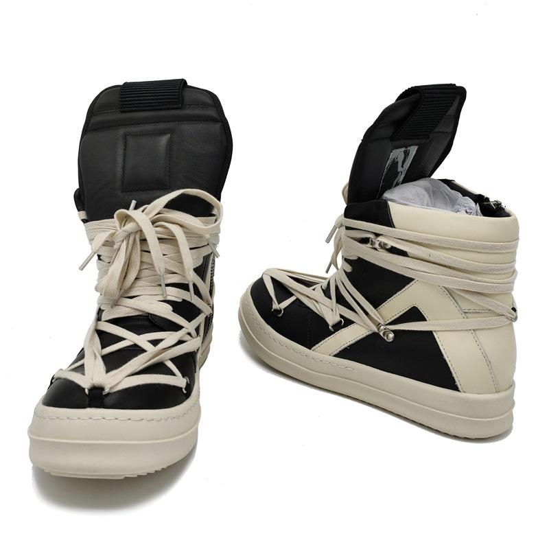 Big Tongue High Top Sneakers Schuhe Bandage Schnürung Dicke Sohle Runde Zehen Unisex Damen und Herren Designer Top Qualität Stiefeletten 41 gray