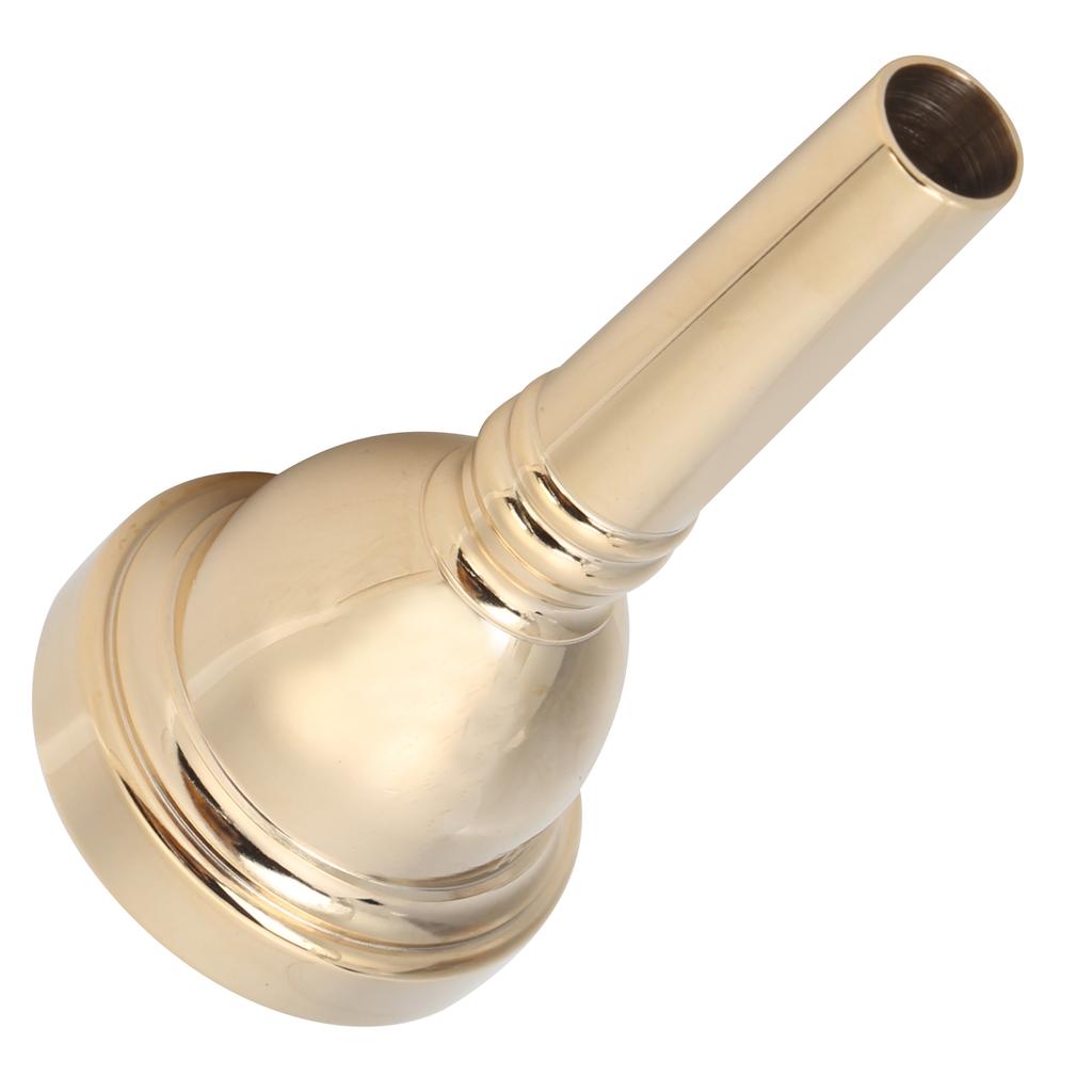 1 2in Horn Mouthpiece Durable Copper Musical Instrument Accessory for Tenor TromboneGold