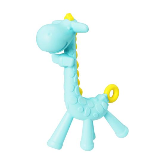 Baby Teether Toy Giraffe Teething for Infants, Food-Grade Silicone Chew Stick Gum Relief, Deciduous Teeth Eruption Relief BPA-Free 0-12