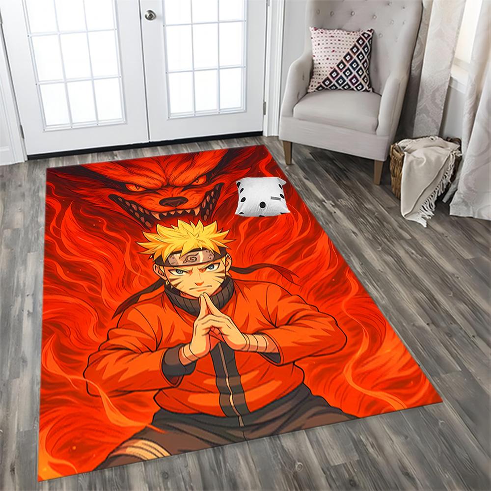 Naruto's Fire Mode for Living Room, Bedroom Rug, Study Room, Hallway Decoration, Perfect for Home Decoration or Holiday Gifts