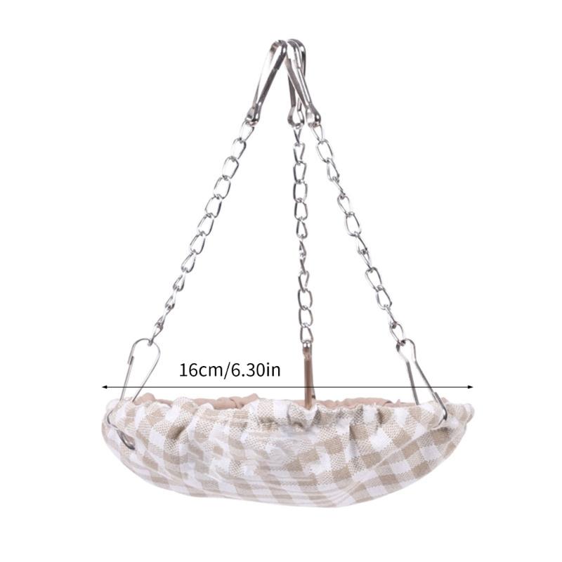Hanging Bird Hammock Swing Small Size Bird Sleepings Huts for Conures,Budgies Waterproof Bird Bed for Cage