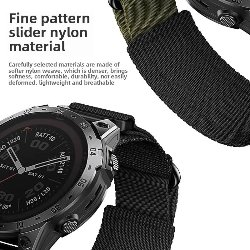 22mm 26mm QuickFit Nylon Strap For Garmin Fenix 8 7 7X 6X Pro/Epix Pro Gen 2 51mm 47mm/Fenix6 5Plus 5XPlus Braided Watchband