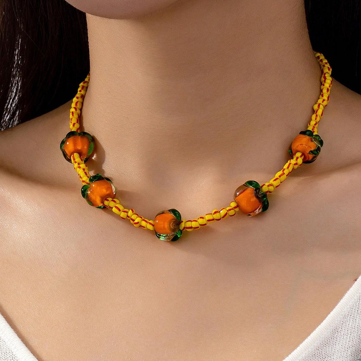

Модное ожерелье для женских украшений оранжевый