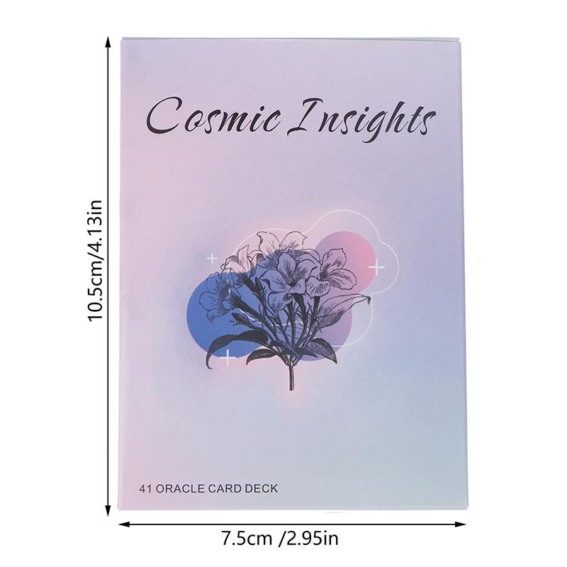 10.5*7.5cm Oracle Cards Cosmic Insights A 41 Card Deck For Daily Life Clarity English Version Fate Divination Prophecy Card