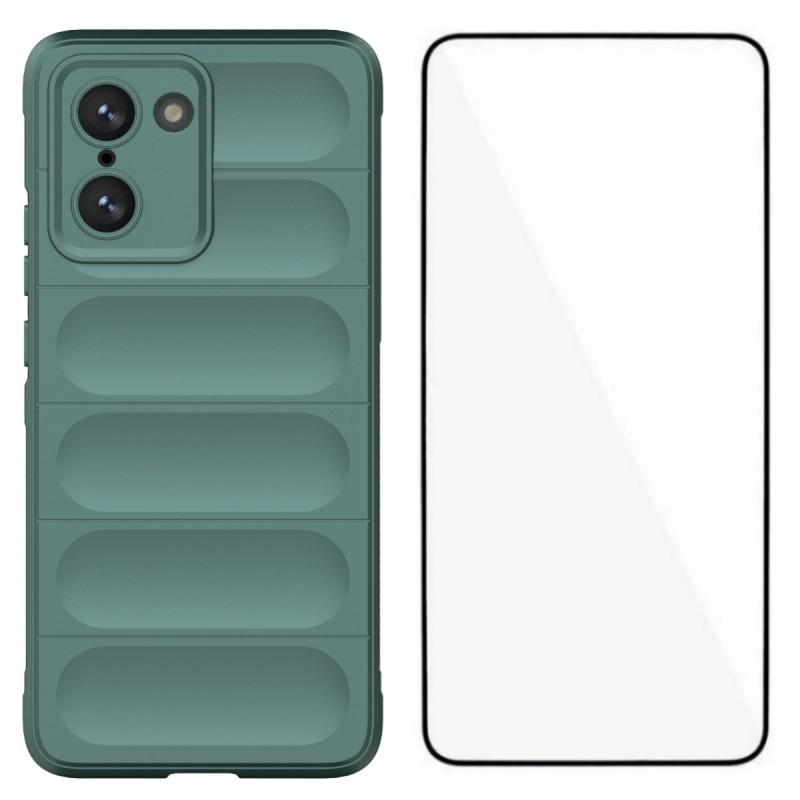 

For OnePlus Nord CE5 5G/OnePlus Ace 5 Racing 5G TPU Case WANLONFENG HD Series Anti Slip Phone Cover with Tempered Glass
