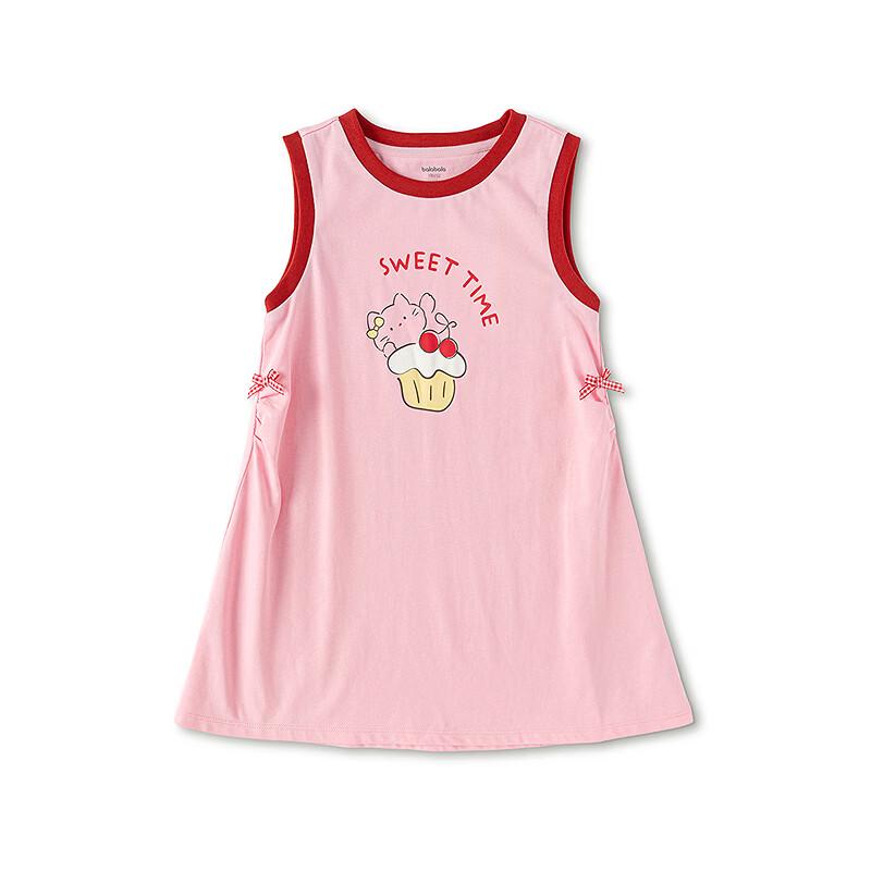 Balabala Girl's Bowknot Sleeveless Dress