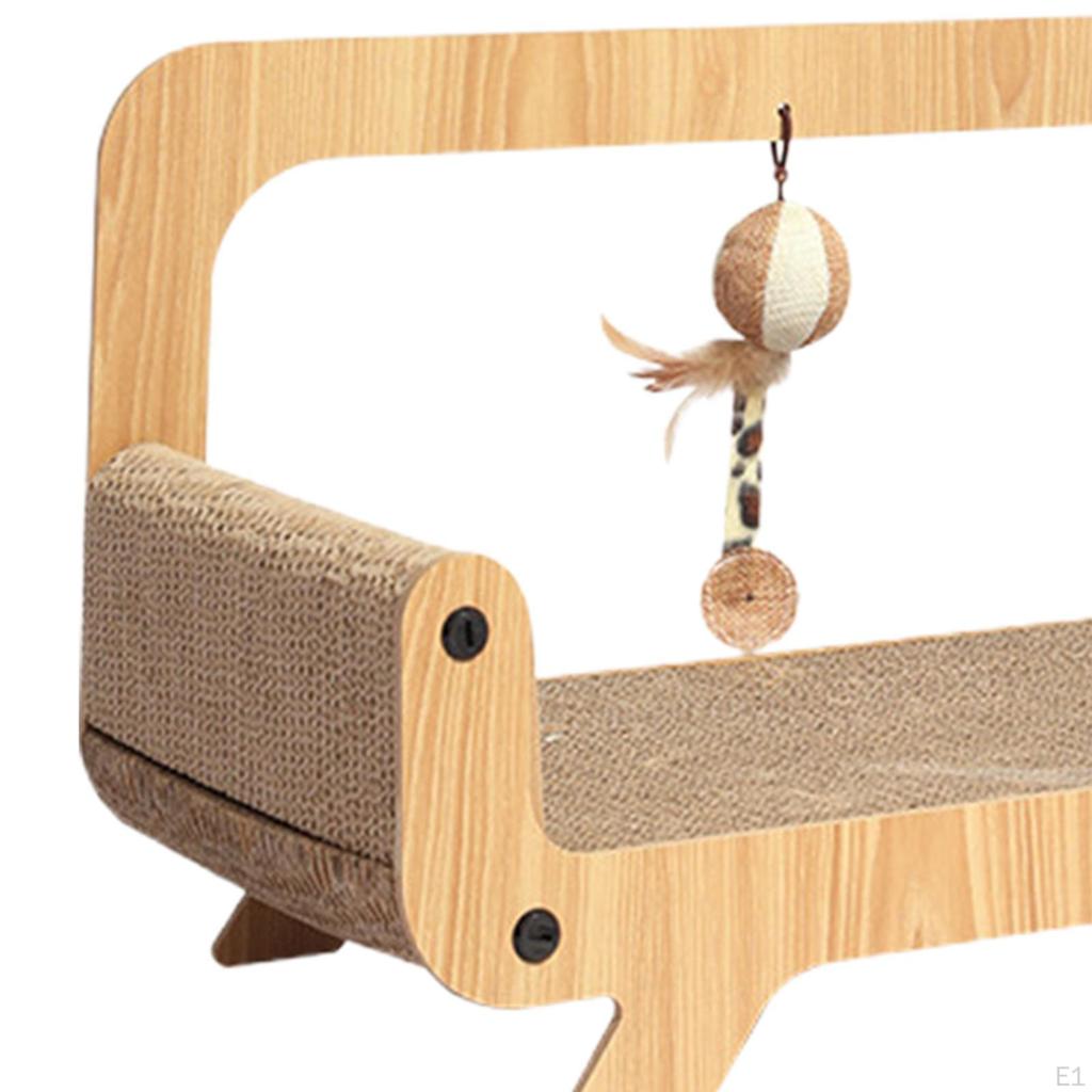 Cat Scratcher Sofa Pad Interactive Play Set for Feline Entertainment