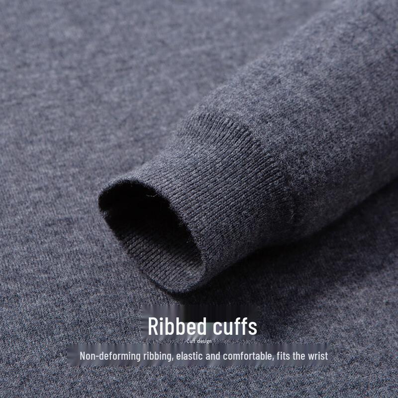 Hodo Men's 100% Pure Wool Lightweight Round Neck Sweater