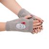 Women Girl Knitted Arm Fingerless Warm Winter Gloves Soft Warm Mitten