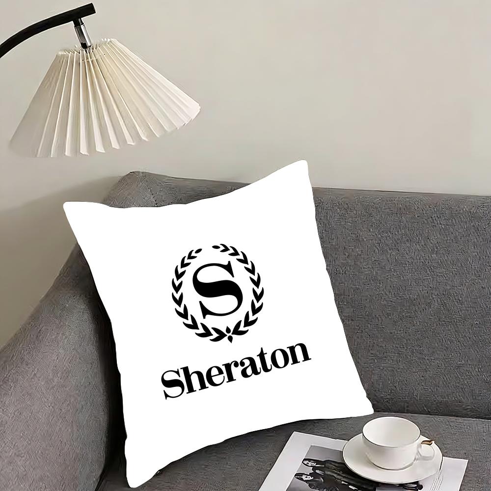 Sheraton Hotel Cushion Cover Reversible Plush Pillow Cover – For Car, Sofa, Bedroom, Perfect As a Gift.