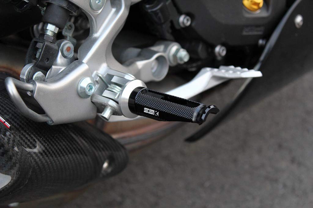 SSK machined aluminum step racing type for rider mounting part color: silver step bar color: silver