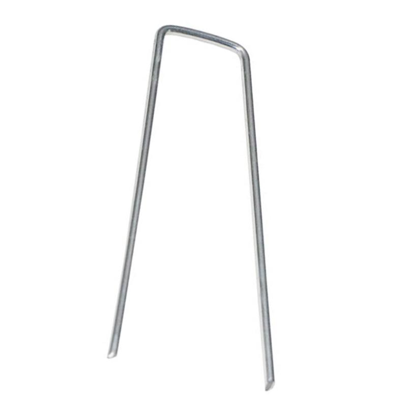 Heavy Duty Anti Rust Stakes U-shaped Weed Barrier Fabrics Stake Landscape Pins