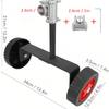 Adjustable Lawn Mower Support Wheel Kit Fits 26/28mm Tube Effortless Rolling Grass Cutter Auxiliary Wheel Tool Accessory