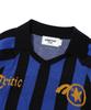 Critic Strickstreifen Renn-Trikot Schwarz