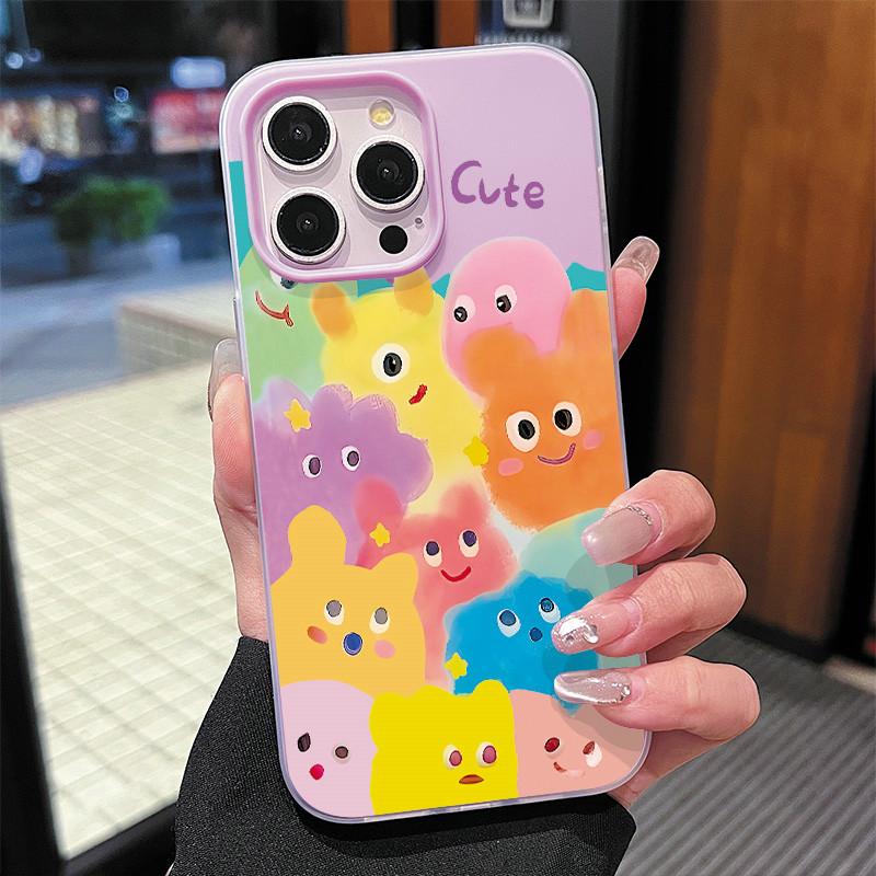 

Matte Frosted Skin Feel Casing PC+TPU 2in1 Cartoon Cute Patterned Printed Protective Cover Soft Back Case for iPhone 17 iPhone 17 Air