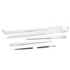 6 Pcs Car Body Door Trim Cover Self Adhesive Stainless Steel Chrome Plated Body Door Decorative Trim