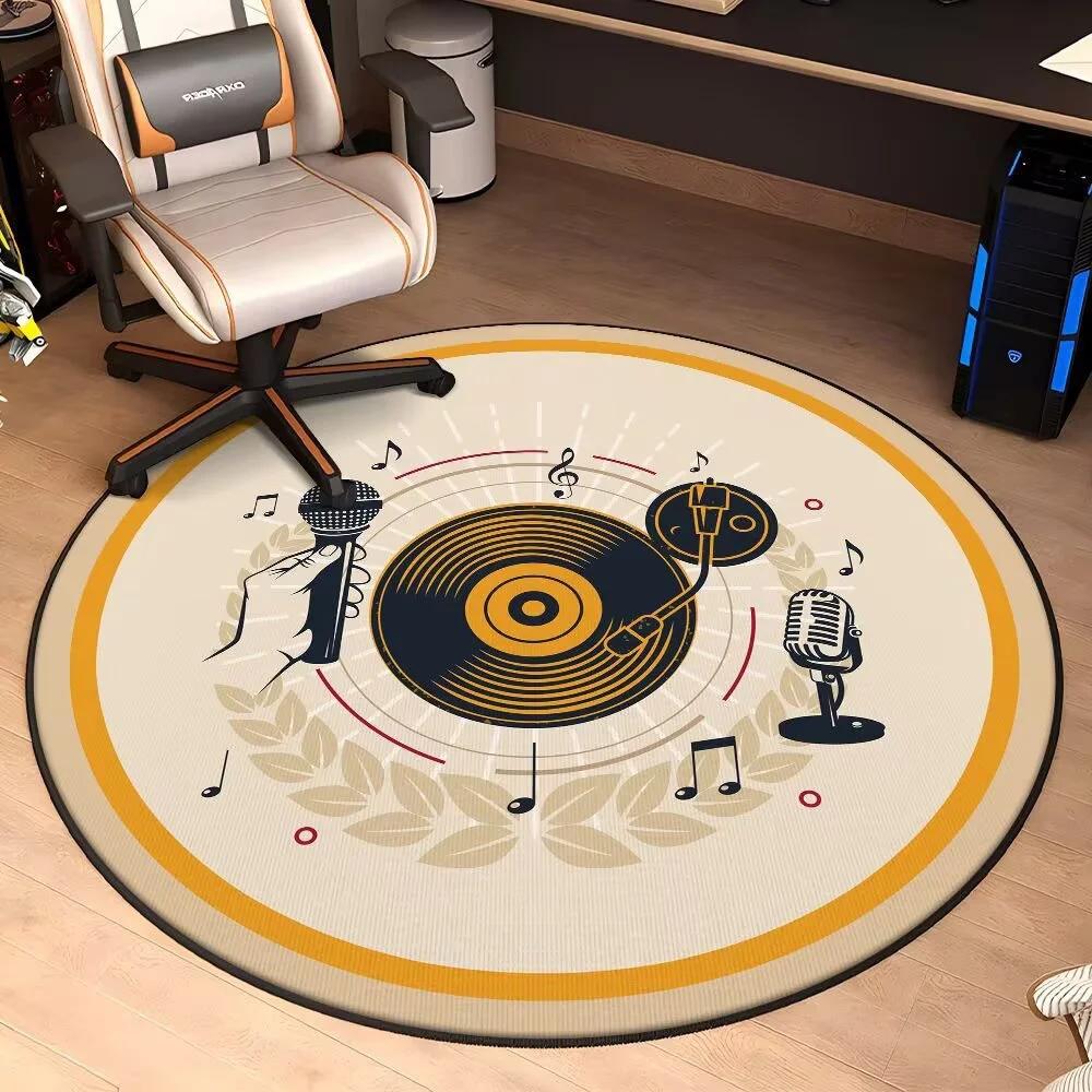 E-sports Circular Carpet Home Decor Living Room Dirt Resistant Carpet Bedrooms Study Children's Rocking Chairs Anti Slip Pads