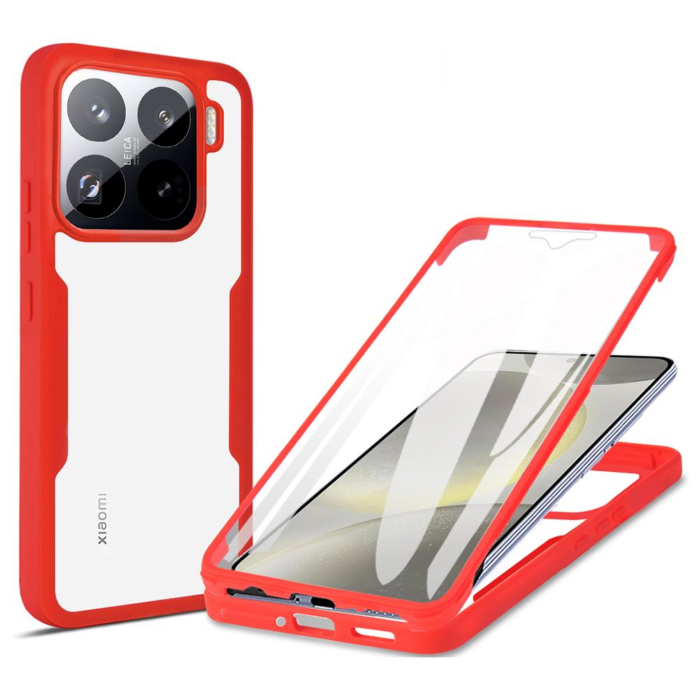 For Xiaomi 15 Pro Case Acrylic+TPU Clear Phone Cover with PET Screen Film