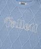 FALLETT Story Logo Argyle Summer Knit Sky Blue