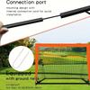 Portable Soccer Goal Net Quick Assembly, Durable Oxford Cloth, Ideal for Training & Outdoor Fun Orange/Black, Soccer Accessories