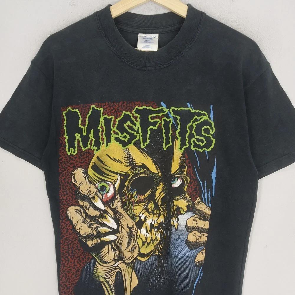 Misfits Pushead American Punk Rock Band Black Unisex Tshirt Reprint KH8486 S
