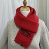 Korean Solid Embroidered Cashmere Scarf Women Students Warm Couples Knit Neck Warmer