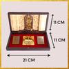Gold Plated Lord Ram Ji Pooja Box - Premium Gold Ram| Pocket Temple Ram Ji | Unique Home, Office Gift