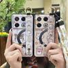 Cute Silicone Phone Case For infinix GT 20 Pro/X6871 Phone Holder Lanyard Durable Ring Back Cover Fashion Design Cartoon