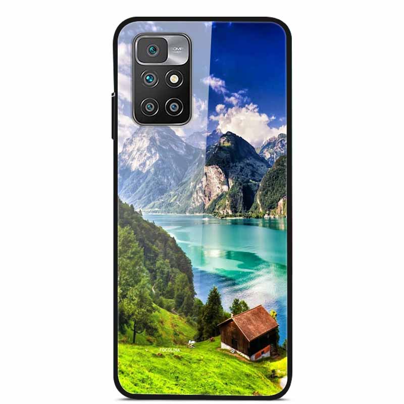 For Redmi Note 10 Pro Cases Note10T Tempered Glass Hard Back Cover for Xiaomi Redmi Note 10 5G / Note 10T Phone Case Capa Fundas