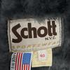 SCHOTT Mouton Flight Jacket Jacket 40 grayUsed