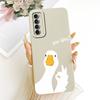 For OPPO Reno4 Pro / Reno4 Cute Cat Flower Cartoon Phone Case For Oppo Reno 4 4Pro 4G Shockproof Soft Silicone Bumpers