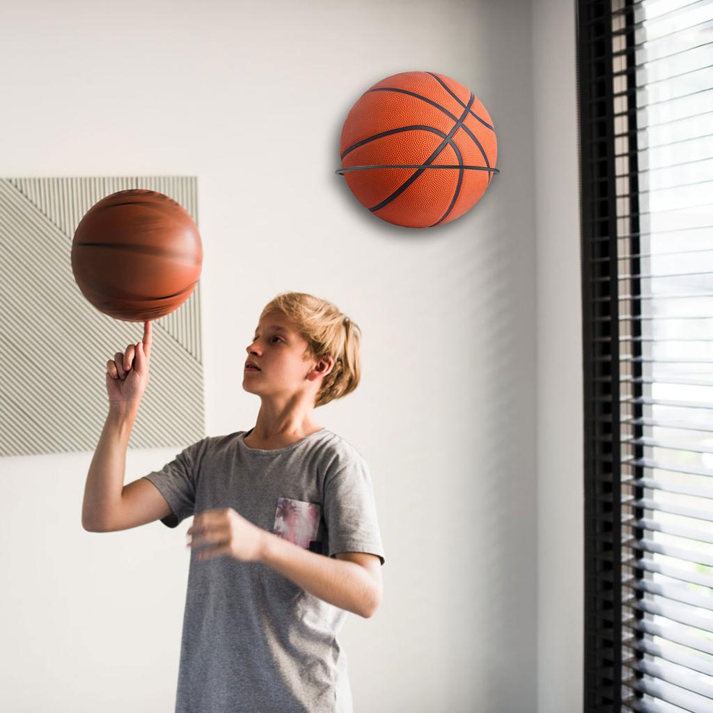 3/4Pcs Basketball Football Volleyball Storage Rack Wall Mounted Basketball Storage Rack Living Room Space Saving Ball Display