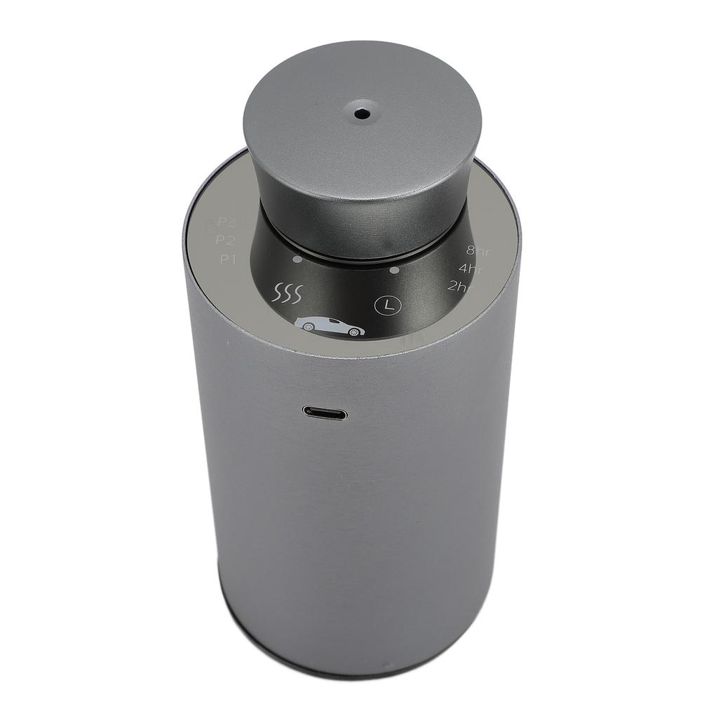 Essential Oil Diffuser Small Portable Car Silent Battery Operated Waterless Spray Grey