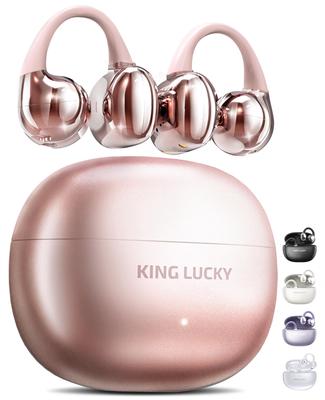 King Lucky Kabellose Bluetooth-Ohrhörer mit Ohr-IPX5, schnellem Schallleckage-ENC und Luftleitungstechnologie für Mobil Diese Bluetooth-Ohrhörer verfügen über ein