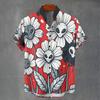 Men's and Women's Summer Shirts Fashion Cool Alien Pattern Printed Short Sleeve Casual Outdoor Men's Clothing Blouse