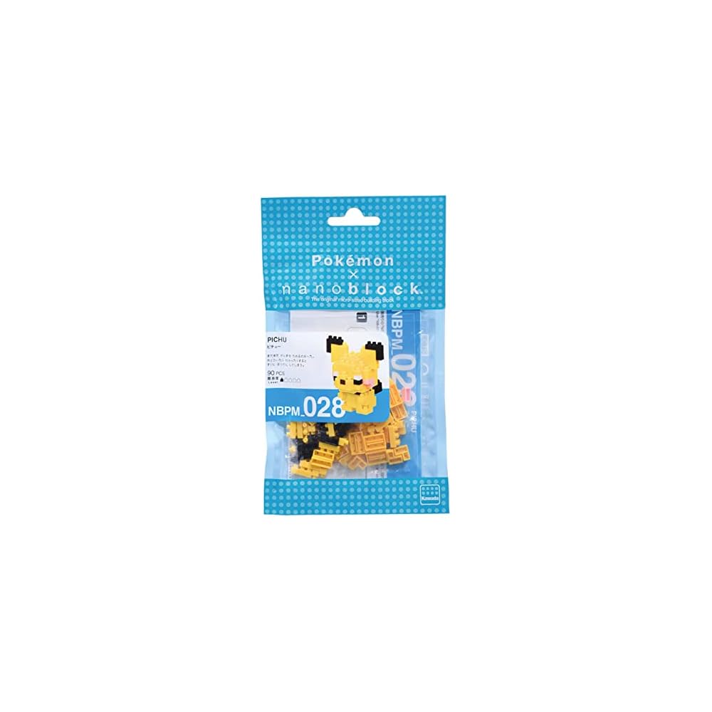 Nanoblock Pocket Monsters Pichu Building Set 150 Pieces Collectible Toy