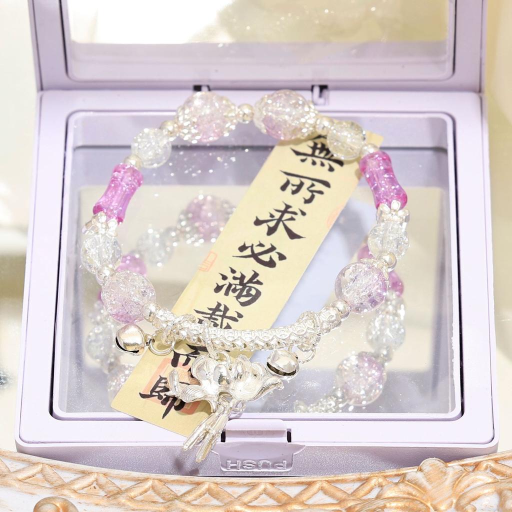 Original Design Dream Bell Bracelet Female Sweet Lotus Niche Versatile Premium Girlfriend Bracelet Direct Sales